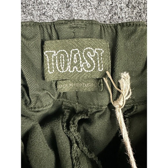 Toast Women's Gabi Cotton Pull On Pants Loden In "Olive" Be Green Size 16 - Picture 7 of 10